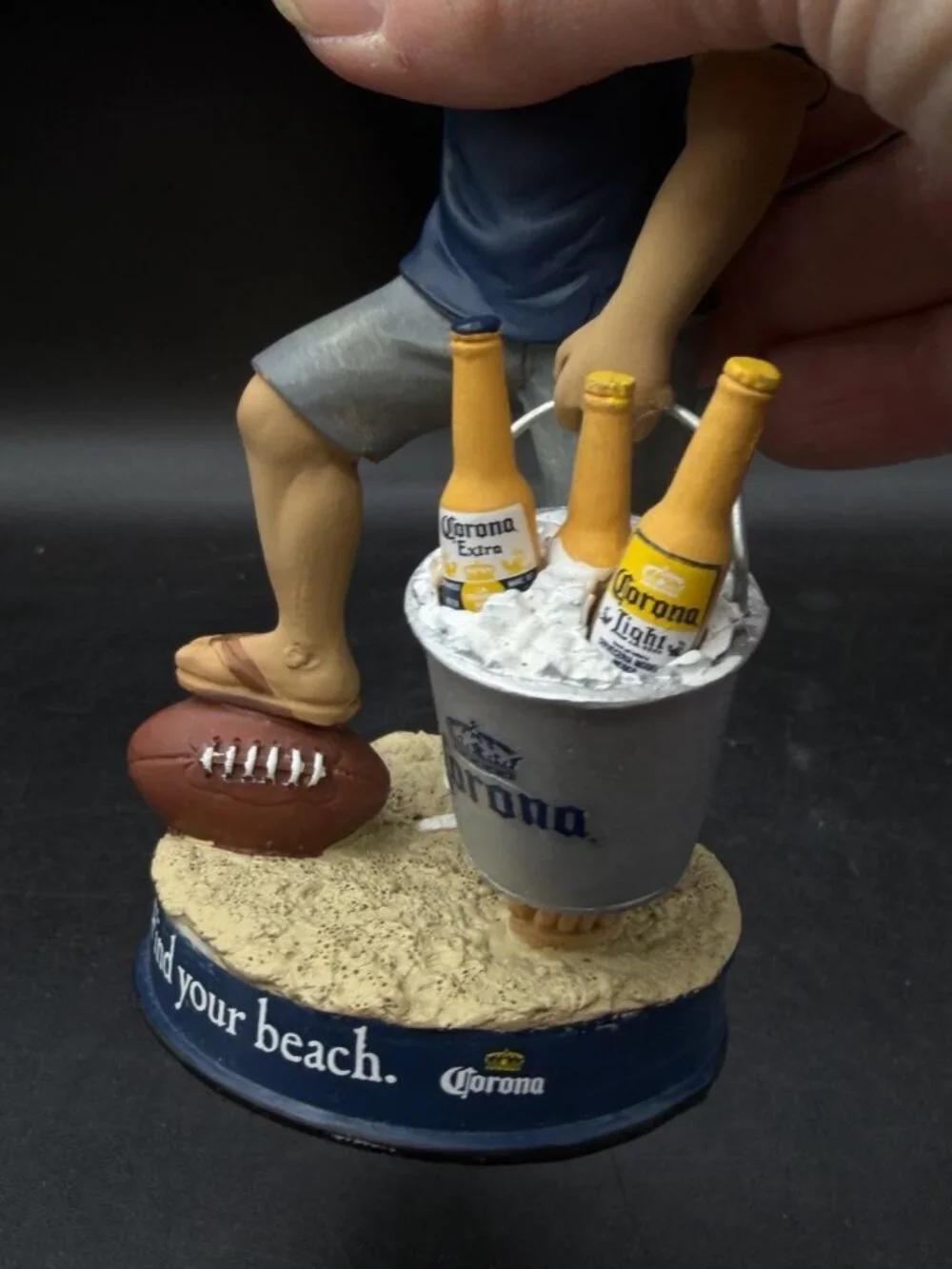 Jon Gruden 7” Bobblehead Corona Light Oakland Raiders Tampa Bay Buccaneers READ